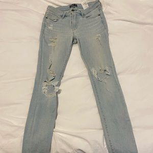 Harper low rise super skinny Abercrombie jeans